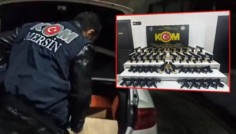 Mersin'de Şok: Otomobil Yerine Gizli Silah Deposu Bulundu