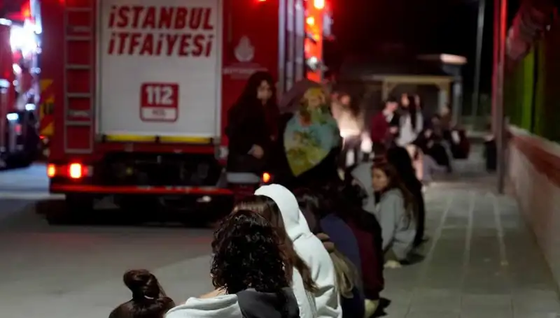 2500 Kişilik Kız Öğrenci Yurdunda Yangın: Öğrenciler Panik İçinde