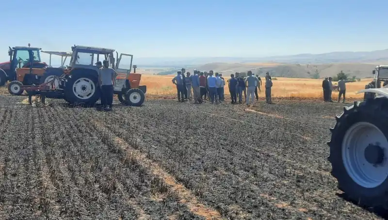 Yozgat'ta Yürekleri Ağlatan Yangın: 100 Dönüm Tarım Arazisi Küle Döndü